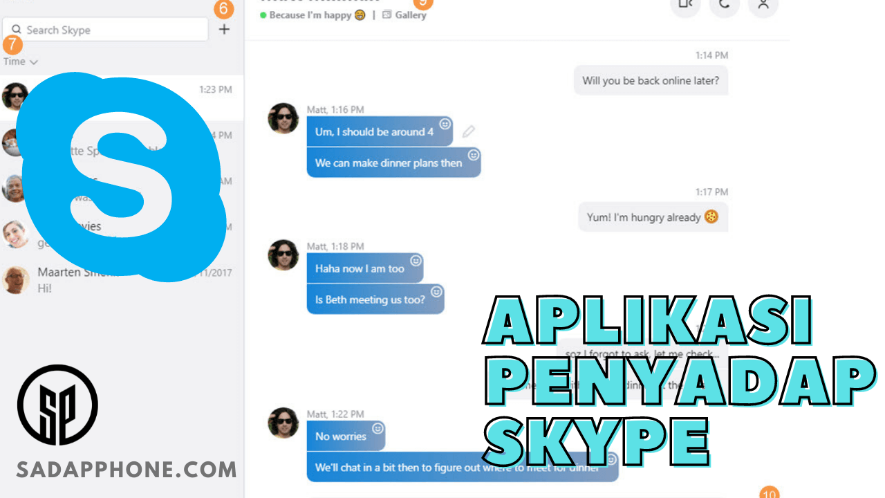cara bajak chat & call aplikasi skype