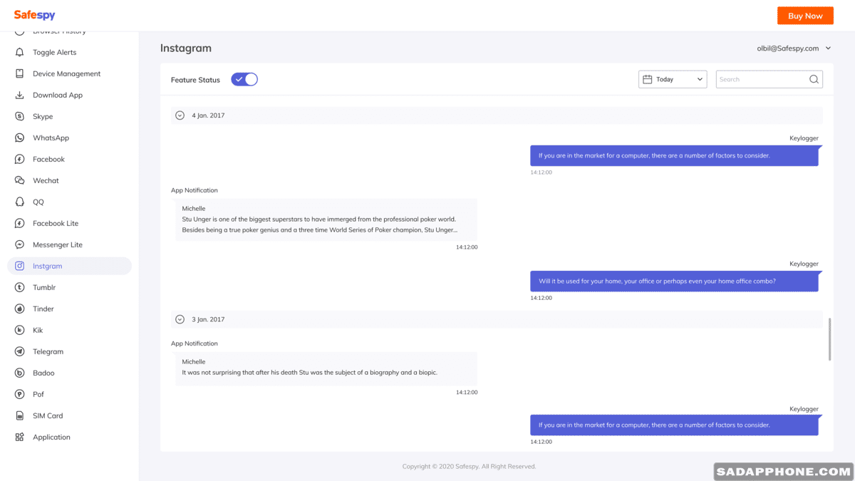 Hack dm instagram - safeSpy