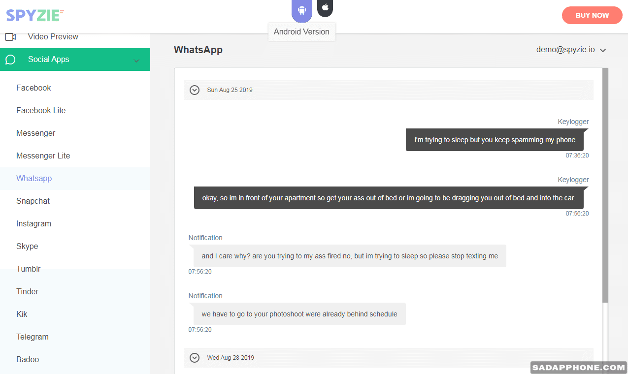 Sadap Chat WA untuk iPhone