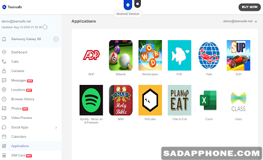 Blokir aplikasi yang terpasang di hp target