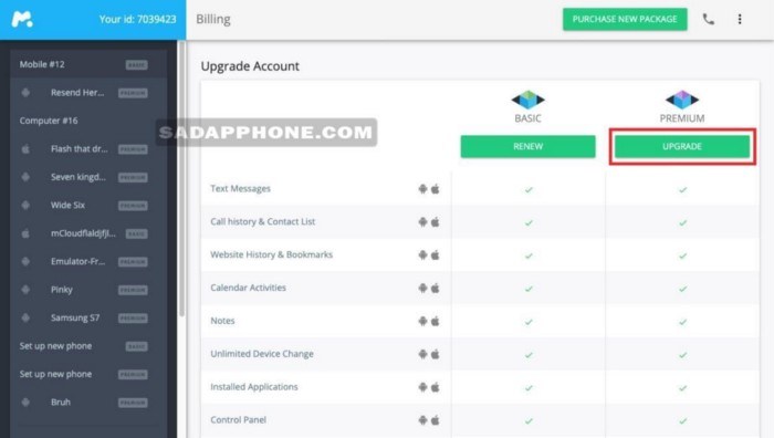 Sadap iPhone dan iPhone dengan akun iCloud — mSpy