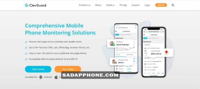 Aplikasi Sadap iPhone & Android Gratis — ClevGuard